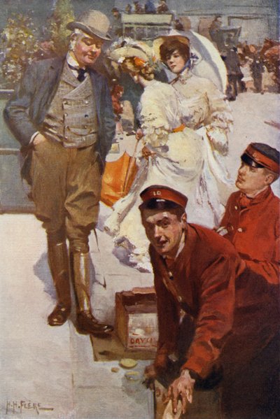 The Shoe-Black (farve litho) af H. H. Flere