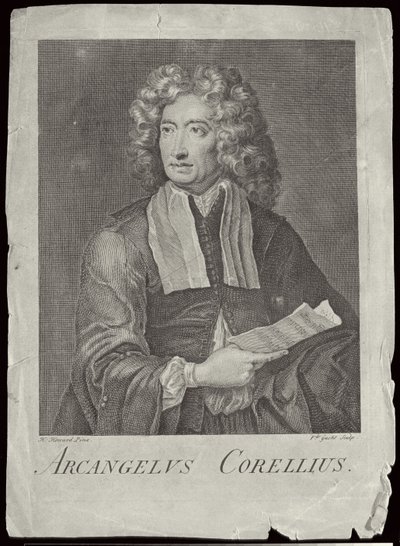 Arcangelo Corelli (1653-1713) graveret af Van der Gucht af H. Howard