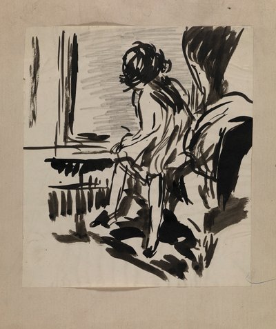 Uden titel (siddende figur) af H. Lyman Sayen