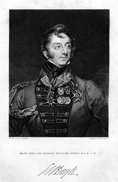 Sir Charles Hastings Doyle 1804-1883, britisk soldat, 1837. af H. Mayer