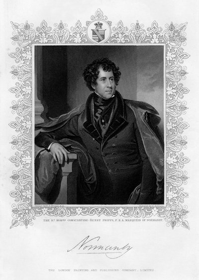 Constantine Henry Phipps, markis af Normandiet, 1800-tallet af H. Robinson