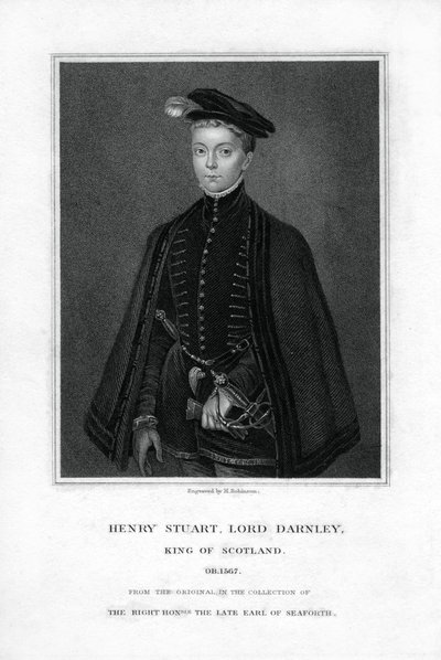 Henry Stuart, Lord Darnley, anden ægtemand til Mary, Queen of Scots, 1800-tallet. af H. Robinson