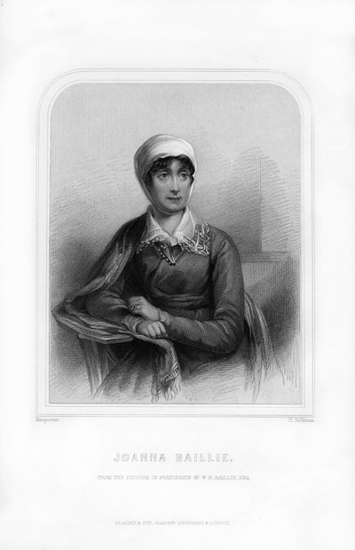 Joanna Baillie, skotsk digter og dramatiker, 1870 af H. Robinson