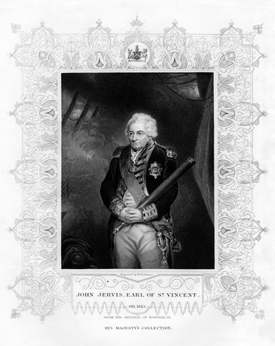 John Jervis, 1. jarl af St. Vincent, admiral i Royal Navy, 1800-tallet. af H. Robinson