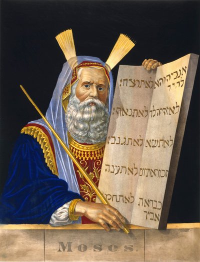Moses holder lovens bord - ill. af H. Schile af H. Schile