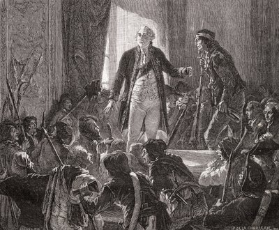 Kong Ludvig XVI (1754-93) Drikke til nationens sundhed, 20. juni 1792 af H. de la Charlerie