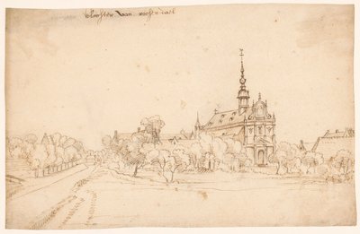 Klosteret Roosendael i Walem, mellem træer af H. van Wel (attributed to)