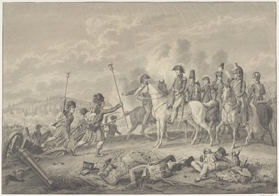 Duke of Wellington modtager to standarder med ørne fanget fra franskmændene under slaget ved Waterloo, 1815 af Haatje Pieters Oosterhuis