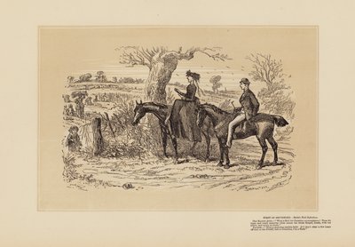 Et meget fint felt til refleksion (gravering) af Hablot Knight (1815 92) Browne