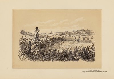 Jagtskitser, nr. 7, Tommy Dumpty (kobberstik) af Hablot Knight (1815 92) Browne