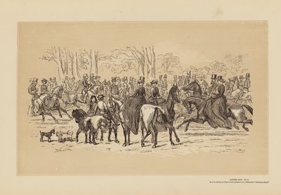 Rotten Row, No 2, As it Is (gravering) af Hablot Knight (1815 92) Browne