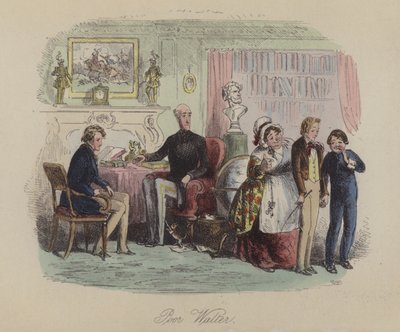 Illustration til Lewis Arundel eller The Railroad of Life af Frank E Smedley (farvet gravering) af after Hablot Knight Browne