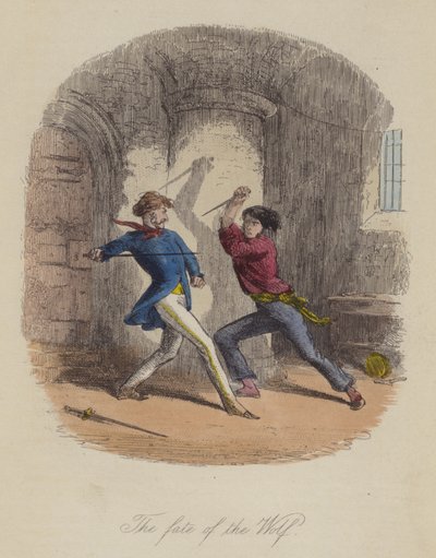 Illustration til Lewis Arundel eller The Railroad of Life af Frank E Smedley (farvet gravering) af after Hablot Knight Browne