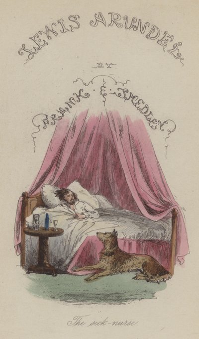 Illustration til Lewis Arundel eller The Railroad of Life af Frank E Smedley (farvet gravering) af after Hablot Knight Browne