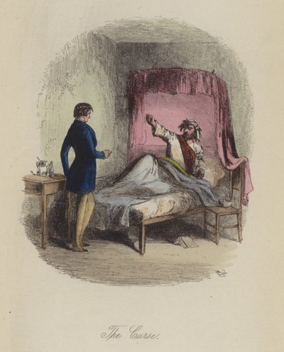 Illustration til Lewis Arundel eller The Railroad of Life af Frank E Smedley (farvet gravering) af after Hablot Knight Browne
