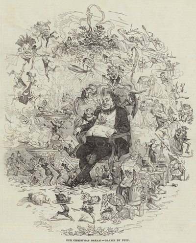 Vores juledrøm (gravering) af after Hablot Knight Browne