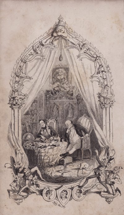 Samuel Pickwick og Alfred Jingle, illustration fra Charles Dickens