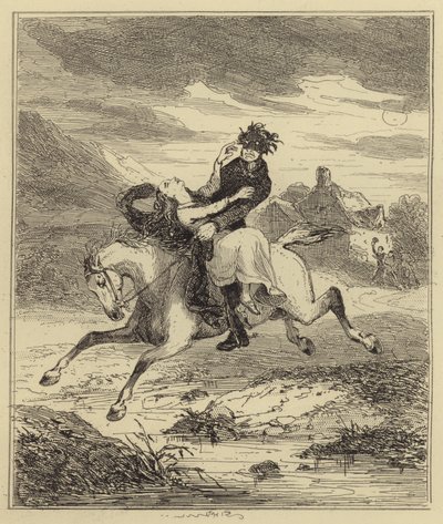 Bortførelse af frøken Gould af Hablot Knight Browne