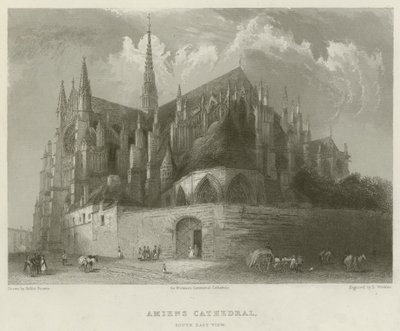 Amiens Cathedral, South East View af Hablot Knight Browne