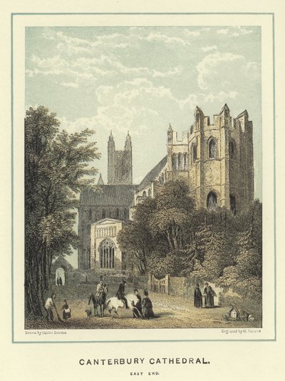 Canterbury Cathedral, østlige ende af Hablot Knight Browne