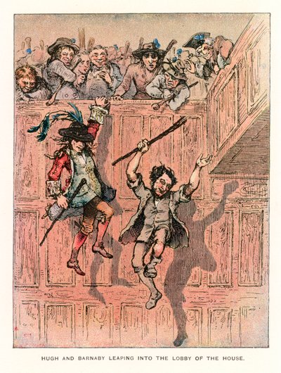 Illustration til Barnaby Rudge. af Hablot Knight Browne