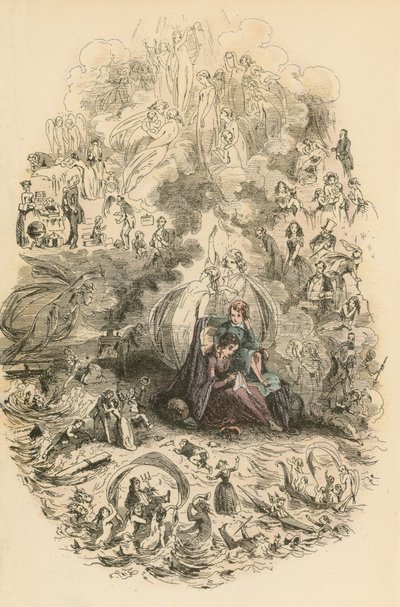 Illustration til Dombey og søn af Hablot Knight Browne