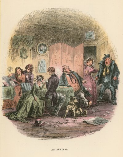 Illustration til Dombey og søn af Hablot Knight Browne