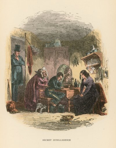 Illustration til Dombey og søn af Hablot Knight Browne
