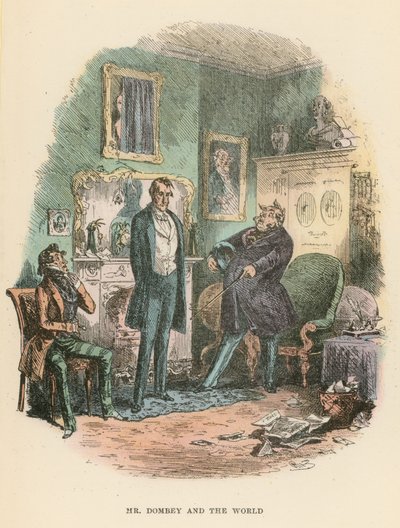 Illustration til Dombey og søn af Hablot Knight Browne