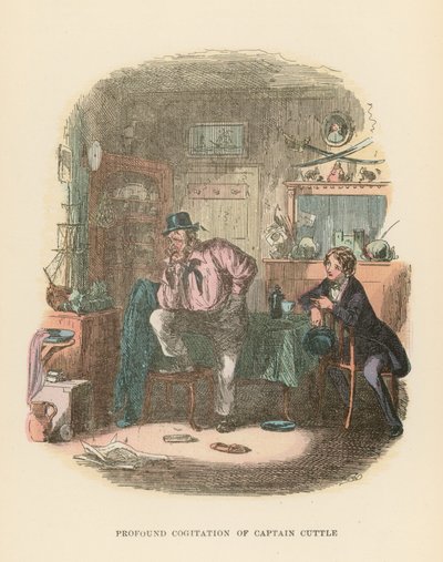 Illustration til Dombey og søn af Hablot Knight Browne