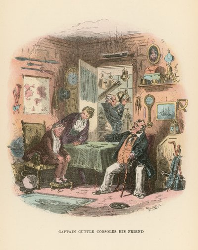 Illustration til Dombey og søn af Hablot Knight Browne