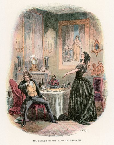 Illustration til Dombey og søn af Hablot Knight Browne