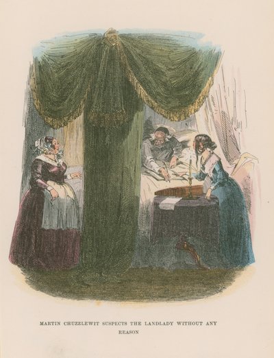 Illustration til Martin Chuzzlewit af Hablot Knight Browne