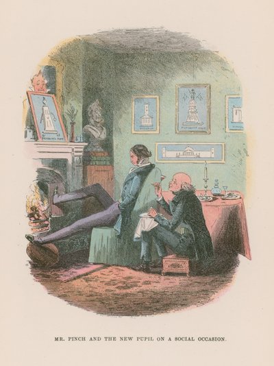 Illustration til Martin Chuzzlewit af Hablot Knight Browne