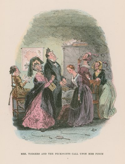 Illustration til Martin Chuzzlewit af Hablot Knight Browne