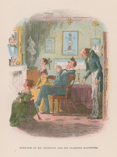 Illustration til Martin Chuzzlewit af Hablot Knight Browne