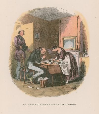 Illustration til Martin Chuzzlewit af Hablot Knight Browne