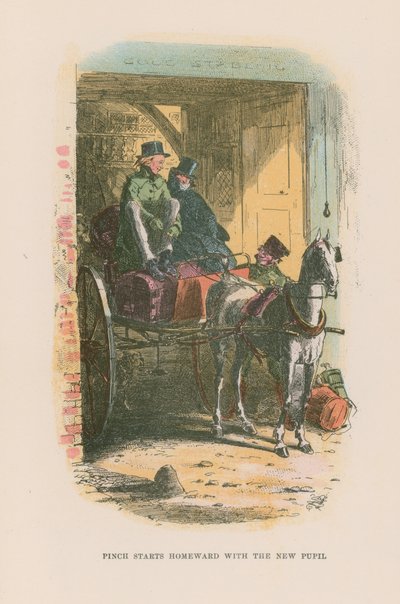 Illustration til Martin Chuzzlewit af Hablot Knight Browne