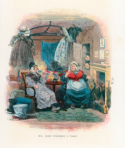 Illustration til Martin Chuzzlewit af Hablot Knight Browne