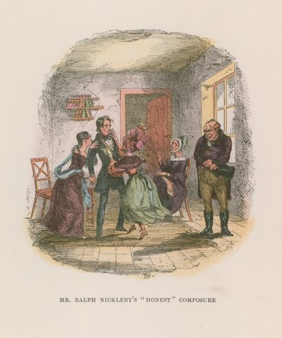 Illustration til Nicholas Nickleby af Hablot Knight Browne