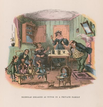 Illustration til Nicholas Nickleby af Hablot Knight Browne