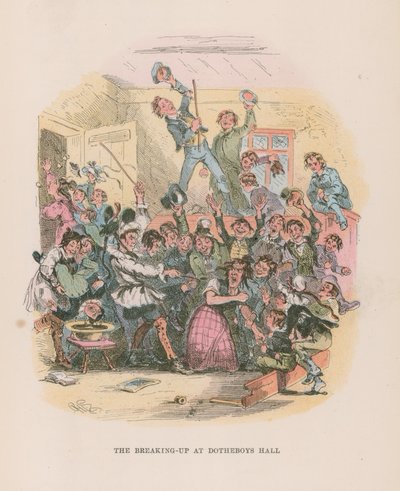 Illustration til Nicholas Nickleby af Hablot Knight Browne