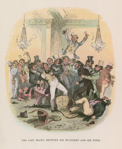Illustration til Nicholas Nickleby af Hablot Knight Browne