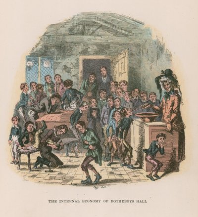 Illustration til Nicholas Nickleby af Hablot Knight Browne