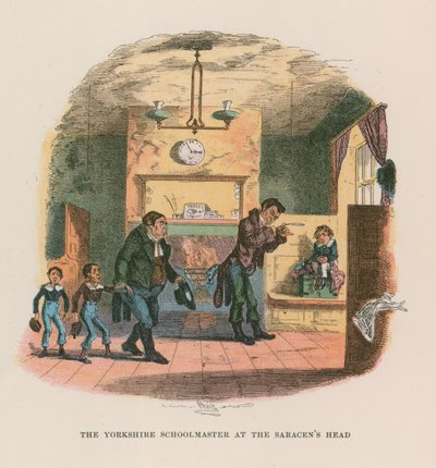 Illustration til Nicholas Nickleby af Hablot Knight Browne