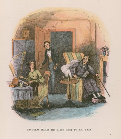Illustration til Nicholas Nickleby af Hablot Knight Browne