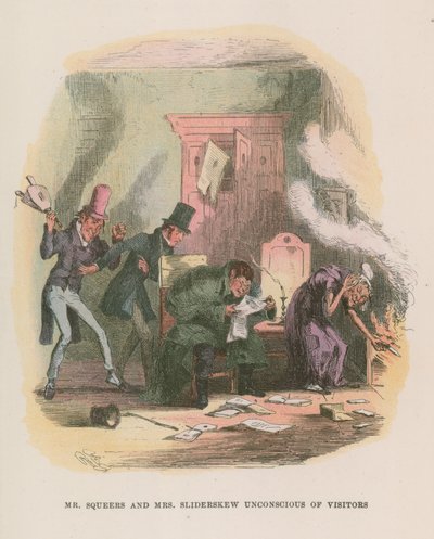 Illustration til Nicholas Nickleby af Hablot Knight Browne