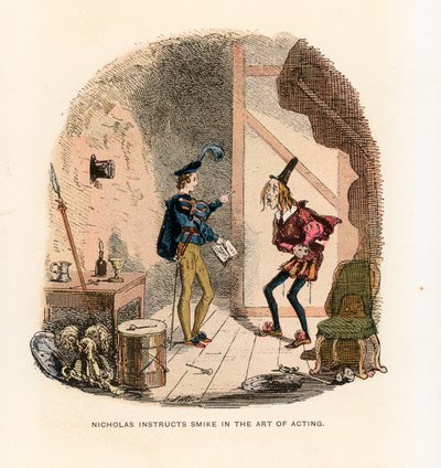 Illustration til Nicholas Nickleby af Hablot Knight Browne