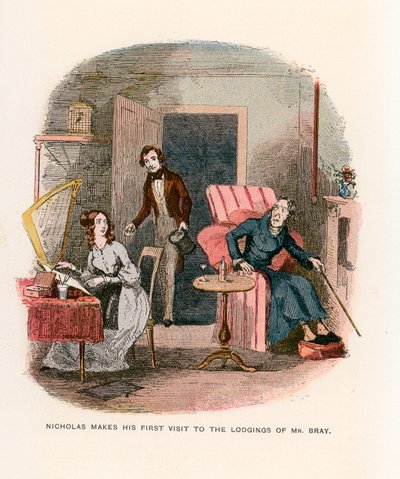 Illustration til Nicholas Nickleby af Hablot Knight Browne