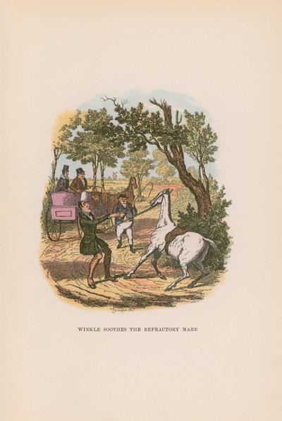 Illustration til Pickwick Papers af Hablot Knight Browne